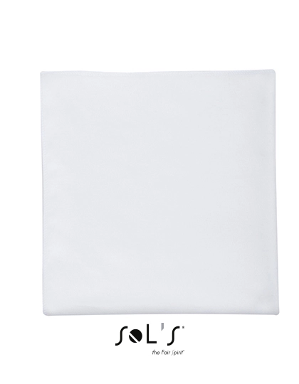 Microfibre Towel Atoll 50 zum Besticken und Bedrucken in der Farbe White mit Ihren Logo, Schriftzug oder Motiv.