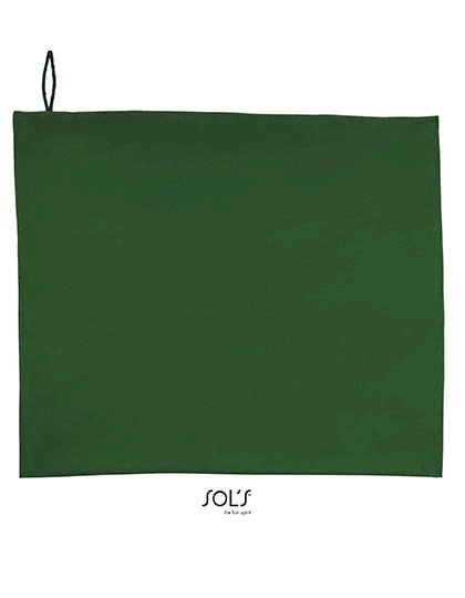 Microfibre Towel Atoll 70 zum Besticken und Bedrucken in der Farbe Bottle Green mit Ihren Logo, Schriftzug oder Motiv.