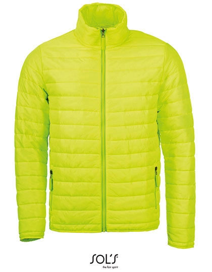Men´s Light Padded Jacket Ride zum Besticken und Bedrucken in der Farbe Neon Lime mit Ihren Logo, Schriftzug oder Motiv.