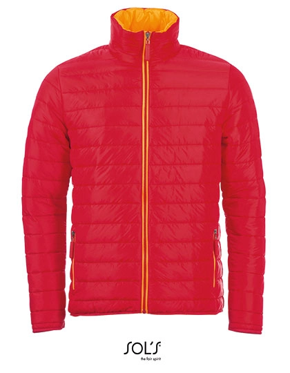 Men´s Light Padded Jacket Ride zum Besticken und Bedrucken in der Farbe Red mit Ihren Logo, Schriftzug oder Motiv.