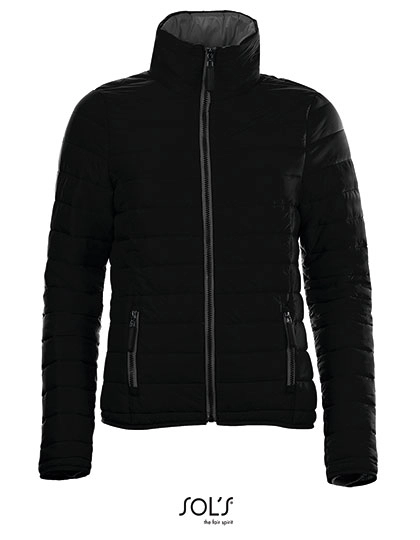 Women´s Light Padded Jacket Ride zum Besticken und Bedrucken in der Farbe Black mit Ihren Logo, Schriftzug oder Motiv.
