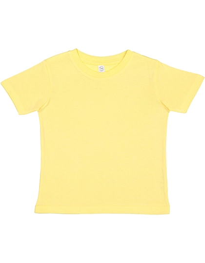 Toddler Fine Jersey T-Shirt zum Besticken und Bedrucken in der Farbe Butter mit Ihren Logo, Schriftzug oder Motiv.
