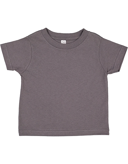 Toddler Fine Jersey T-Shirt zum Besticken und Bedrucken in der Farbe Charcoal mit Ihren Logo, Schriftzug oder Motiv.