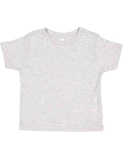 Toddler Fine Jersey T-Shirt zum Besticken und Bedrucken in der Farbe Heather Grey mit Ihren Logo, Schriftzug oder Motiv.