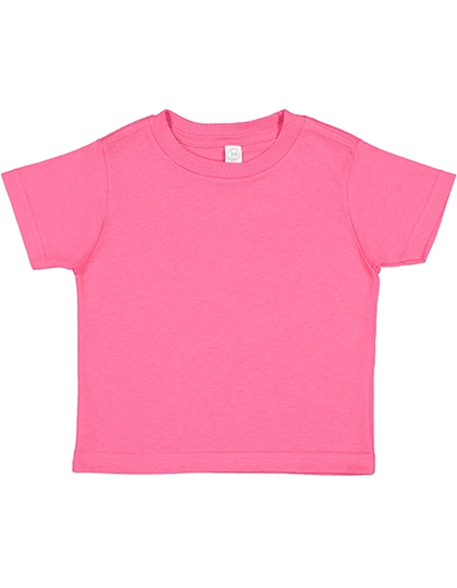 Toddler Fine Jersey T-Shirt zum Besticken und Bedrucken in der Farbe Hot Pink mit Ihren Logo, Schriftzug oder Motiv.