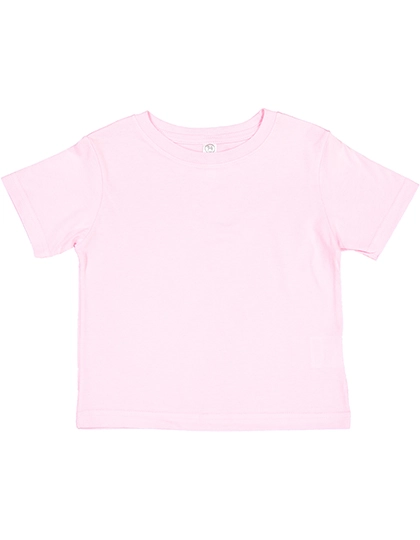 Toddler Fine Jersey T-Shirt zum Besticken und Bedrucken in der Farbe Pink mit Ihren Logo, Schriftzug oder Motiv.