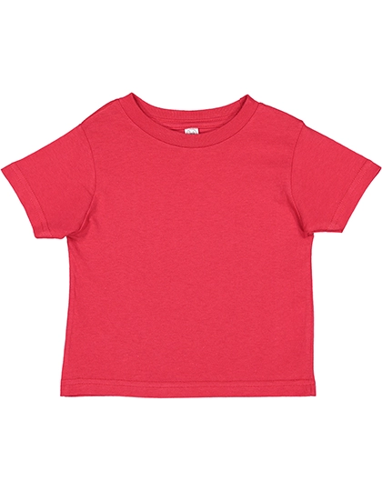 Toddler Fine Jersey T-Shirt zum Besticken und Bedrucken in der Farbe Red mit Ihren Logo, Schriftzug oder Motiv.
