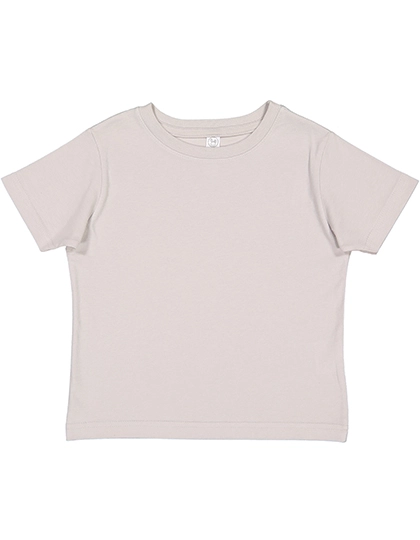 Toddler Fine Jersey T-Shirt zum Besticken und Bedrucken in der Farbe Silver mit Ihren Logo, Schriftzug oder Motiv.