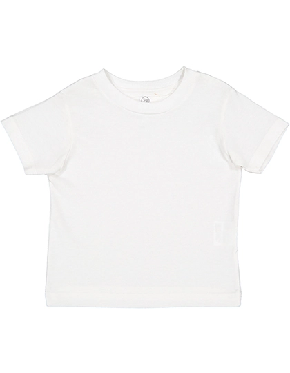 Toddler Fine Jersey T-Shirt zum Besticken und Bedrucken in der Farbe White mit Ihren Logo, Schriftzug oder Motiv.
