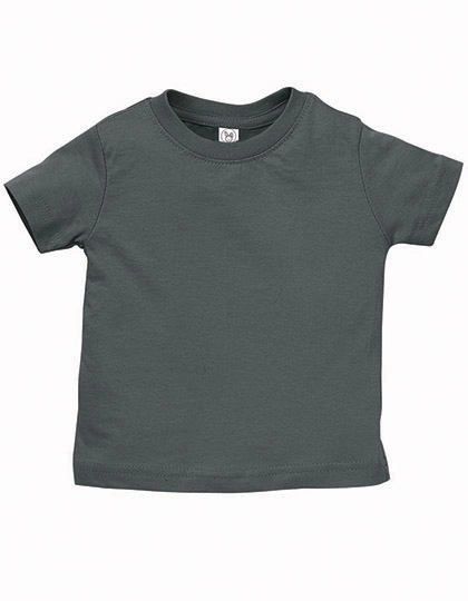 Infant Fine Jersey T-Shirt zum Besticken und Bedrucken in der Farbe Charcoal mit Ihren Logo, Schriftzug oder Motiv.