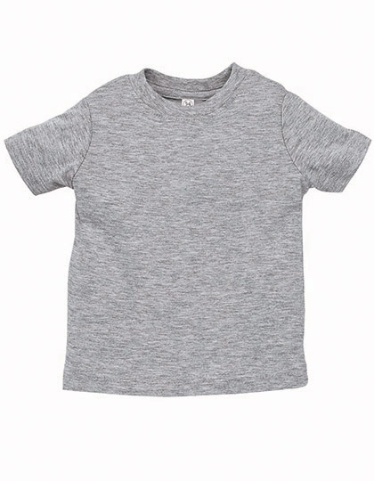Infant Fine Jersey T-Shirt zum Besticken und Bedrucken in der Farbe Heather Grey mit Ihren Logo, Schriftzug oder Motiv.