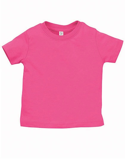 Infant Fine Jersey T-Shirt zum Besticken und Bedrucken in der Farbe Hot Pink mit Ihren Logo, Schriftzug oder Motiv.