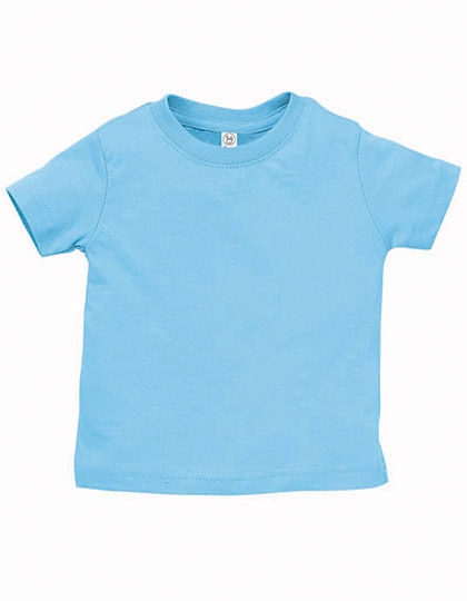 Infant Fine Jersey T-Shirt zum Besticken und Bedrucken in der Farbe Light Blue mit Ihren Logo, Schriftzug oder Motiv.