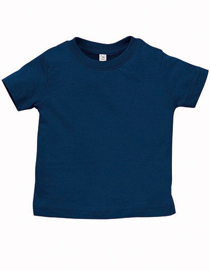 Infant Fine Jersey T-Shirt zum Besticken und Bedrucken in der Farbe Navy mit Ihren Logo, Schriftzug oder Motiv.