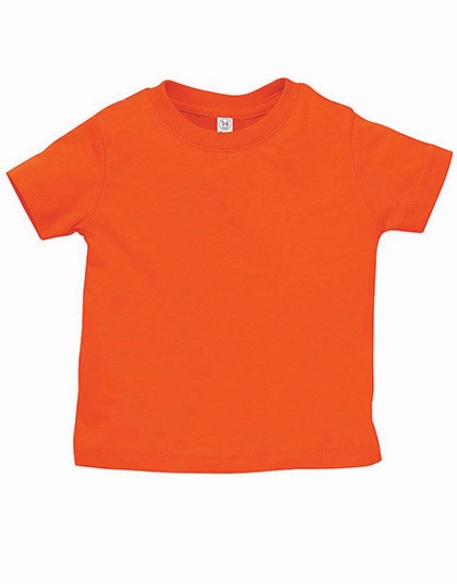 Infant Fine Jersey T-Shirt zum Besticken und Bedrucken in der Farbe Orange mit Ihren Logo, Schriftzug oder Motiv.