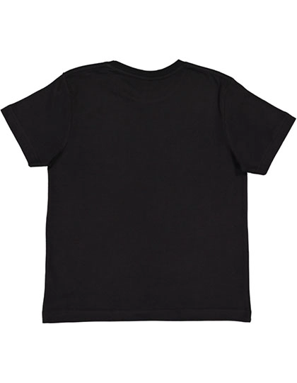 Youth Fine Jersey T-Shirt zum Besticken und Bedrucken in der Farbe Black mit Ihren Logo, Schriftzug oder Motiv.