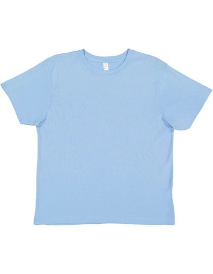Youth Fine Jersey T-Shirt zum Besticken und Bedrucken in der Farbe Light Blue mit Ihren Logo, Schriftzug oder Motiv.