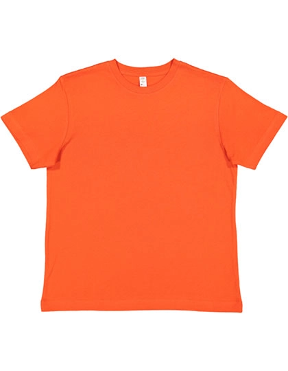 Youth Fine Jersey T-Shirt zum Besticken und Bedrucken in der Farbe Orange mit Ihren Logo, Schriftzug oder Motiv.