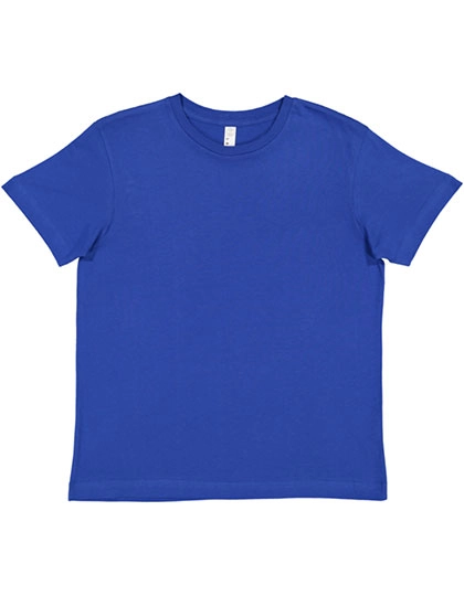 Youth Fine Jersey T-Shirt zum Besticken und Bedrucken in der Farbe Royal mit Ihren Logo, Schriftzug oder Motiv.