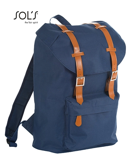 Backpack Hipster zum Besticken und Bedrucken in der Farbe French Navy mit Ihren Logo, Schriftzug oder Motiv.
