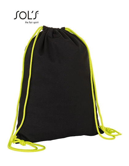 District Backpack zum Besticken und Bedrucken in der Farbe Black-Neon Lime mit Ihren Logo, Schriftzug oder Motiv.