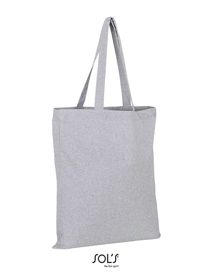 Awake Recycled Shopping Bag zum Besticken und Bedrucken in der Farbe Grey Melange mit Ihren Logo, Schriftzug oder Motiv.