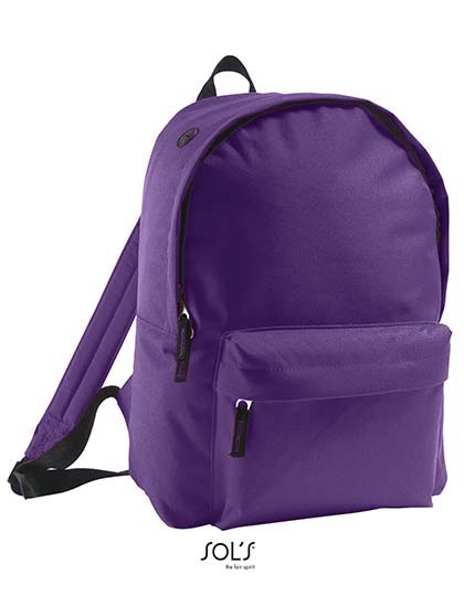 Backpack Rider zum Besticken und Bedrucken in der Farbe Dark Purple mit Ihren Logo, Schriftzug oder Motiv.