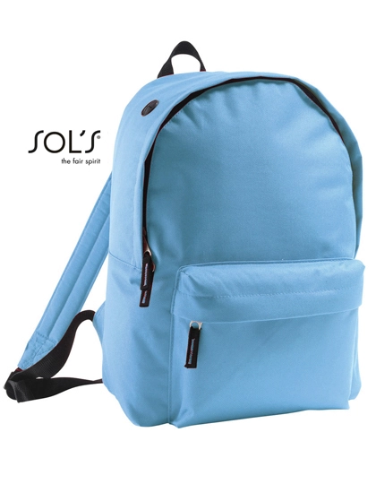 Backpack Rider zum Besticken und Bedrucken in der Farbe Sky Blue mit Ihren Logo, Schriftzug oder Motiv.