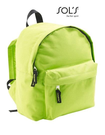 Kids´ Backpack Rider zum Besticken und Bedrucken in der Farbe Apple Green mit Ihren Logo, Schriftzug oder Motiv.