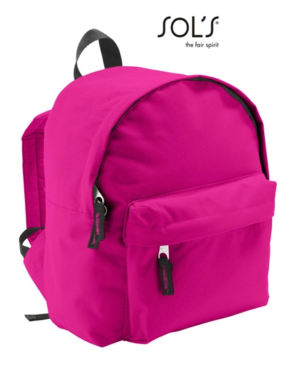 Kids´ Backpack Rider zum Besticken und Bedrucken in der Farbe Fuchsia mit Ihren Logo, Schriftzug oder Motiv.