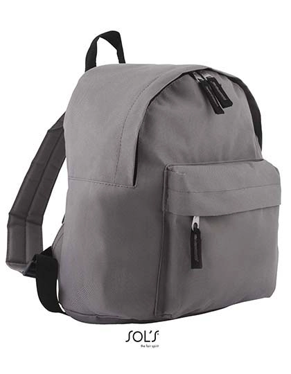 Kids´ Backpack Rider zum Besticken und Bedrucken in der Farbe Graphite mit Ihren Logo, Schriftzug oder Motiv.
