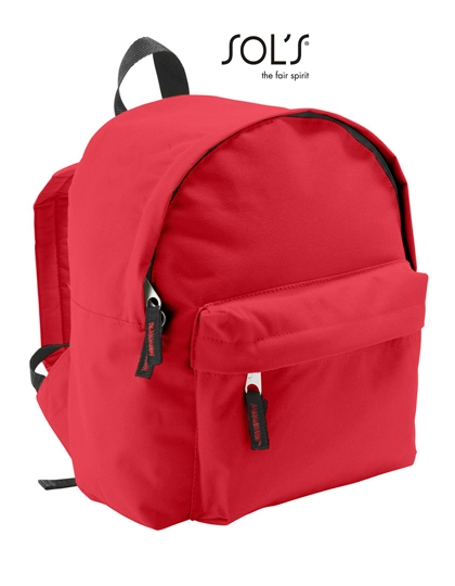 Kids´ Backpack Rider zum Besticken und Bedrucken in der Farbe Red mit Ihren Logo, Schriftzug oder Motiv.