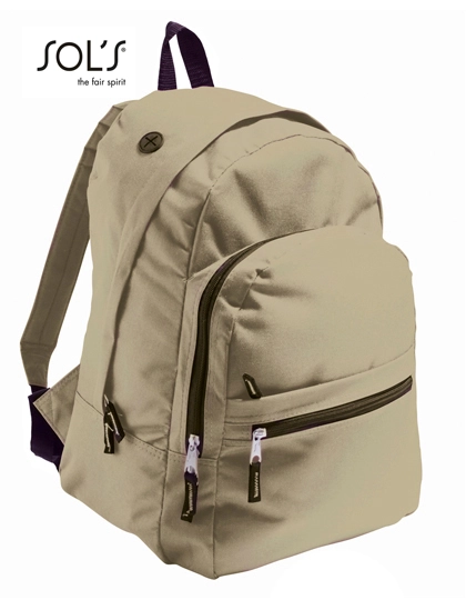 Backpack Express zum Besticken und Bedrucken in der Farbe Dune mit Ihren Logo, Schriftzug oder Motiv.