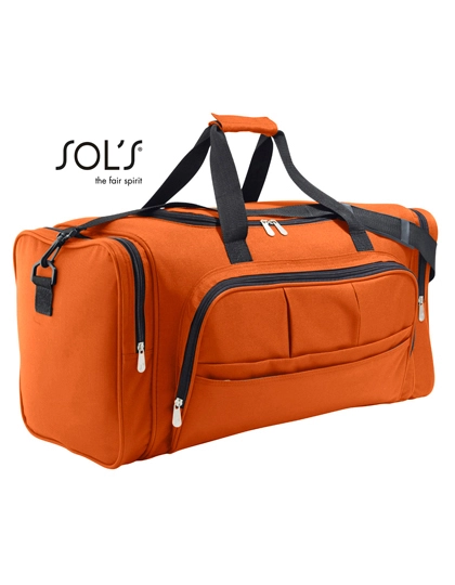 Travel Bag Weekend zum Besticken und Bedrucken in der Farbe Orange mit Ihren Logo, Schriftzug oder Motiv.