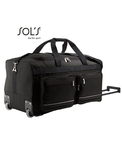 Travel Bag Voyager zum Besticken und Bedrucken in der Farbe Black mit Ihren Logo, Schriftzug oder Motiv.