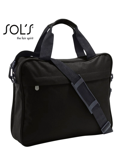 Business Bag Corporate zum Besticken und Bedrucken in der Farbe Black mit Ihren Logo, Schriftzug oder Motiv.