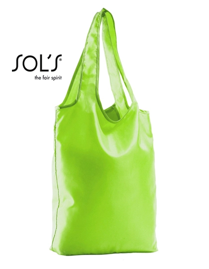 Foldable Shopping Bag Pix zum Besticken und Bedrucken in der Farbe Neon Lime mit Ihren Logo, Schriftzug oder Motiv.