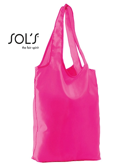 Foldable Shopping Bag Pix zum Besticken und Bedrucken in der Farbe Neon Pink mit Ihren Logo, Schriftzug oder Motiv.