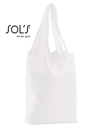 Foldable Shopping Bag Pix zum Besticken und Bedrucken in der Farbe White mit Ihren Logo, Schriftzug oder Motiv.