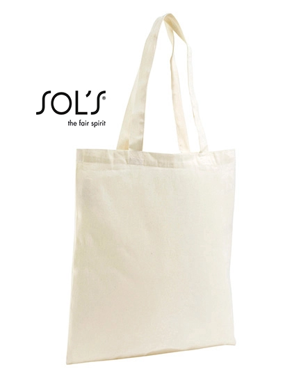 Organic Shopping Bag Zen zum Besticken und Bedrucken in der Farbe Natural mit Ihren Logo, Schriftzug oder Motiv.