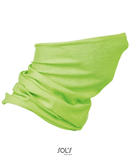 Multifunctional Neck Warmer Bolt zum Besticken und Bedrucken in der Farbe Apple Green mit Ihren Logo, Schriftzug oder Motiv.