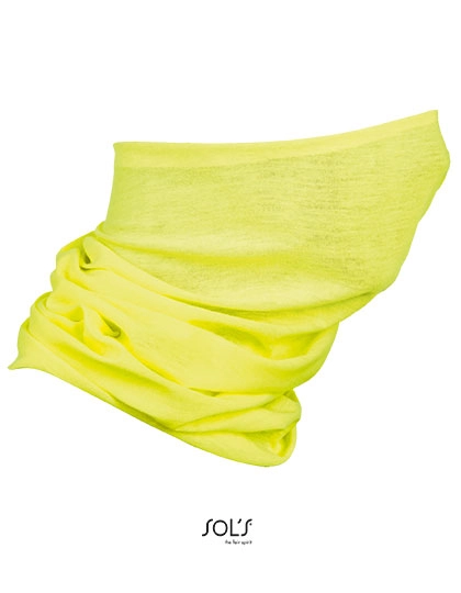 Multifunctional Neck Warmer Bolt zum Besticken und Bedrucken in der Farbe Neon Yellow mit Ihren Logo, Schriftzug oder Motiv.