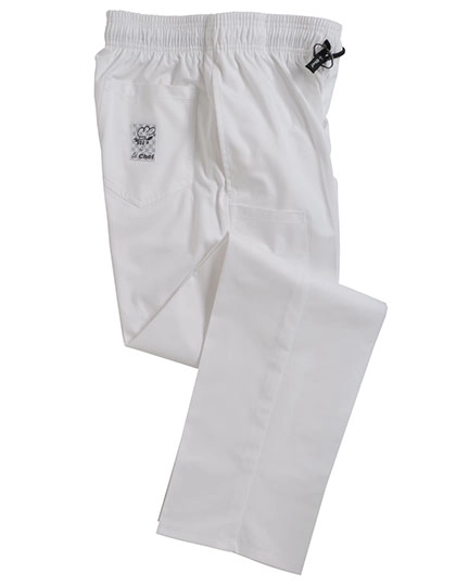 Professional Trousers zum Besticken und Bedrucken in der Farbe White mit Ihren Logo, Schriftzug oder Motiv.