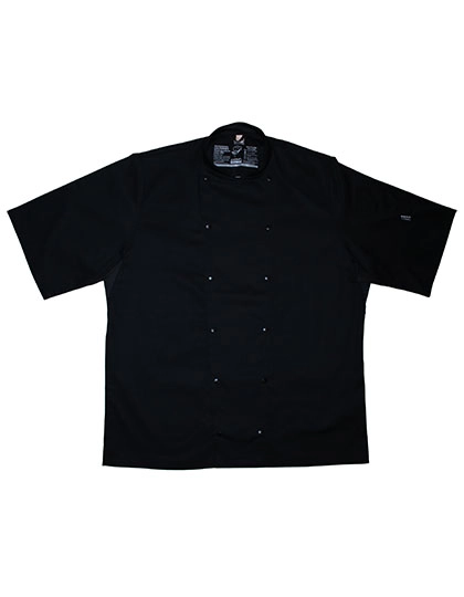 Executive Jacket Short Sleeve zum Besticken und Bedrucken in der Farbe Black mit Ihren Logo, Schriftzug oder Motiv.