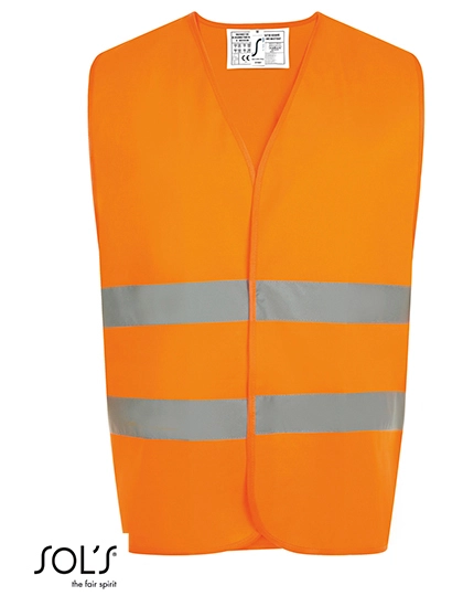 Unisex Secure Pro Safety Vest zum Besticken und Bedrucken in der Farbe Neon Orange mit Ihren Logo, Schriftzug oder Motiv.