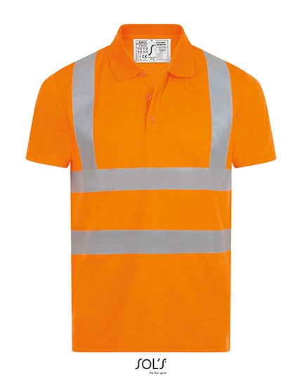 Signal Pro Polo Shirt zum Besticken und Bedrucken in der Farbe Neon Orange mit Ihren Logo, Schriftzug oder Motiv.