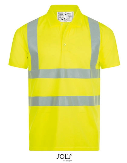 Signal Pro Polo Shirt zum Besticken und Bedrucken in der Farbe Neon Yellow mit Ihren Logo, Schriftzug oder Motiv.