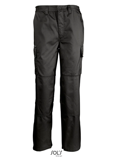 Men´s Workwear Trousers Active Pro zum Besticken und Bedrucken in der Farbe Black mit Ihren Logo, Schriftzug oder Motiv.