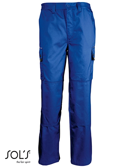 Men´s Workwear Trousers Active Pro zum Besticken und Bedrucken in der Farbe Bugatti Blue mit Ihren Logo, Schriftzug oder Motiv.
