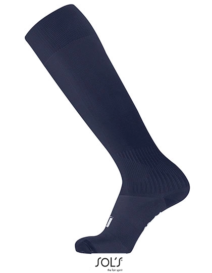 Soccer Socks zum Besticken und Bedrucken in der Farbe French Navy mit Ihren Logo, Schriftzug oder Motiv.